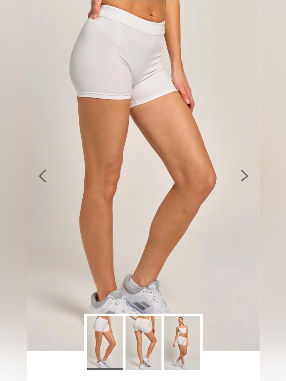 Lija Shorts Contour Climate NWT. Women's Athletic. Canada. White.